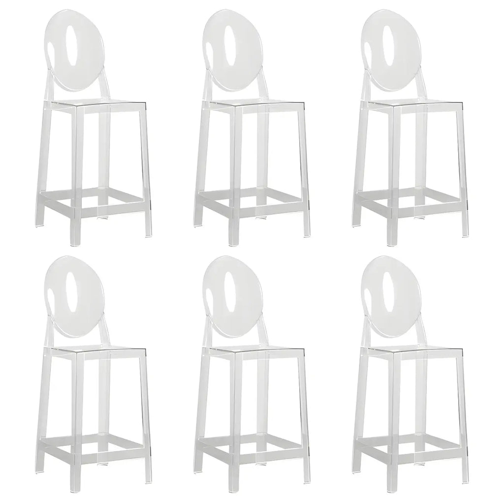 Tabouret de bar moderne en acrylique, coloré, durable et élégant