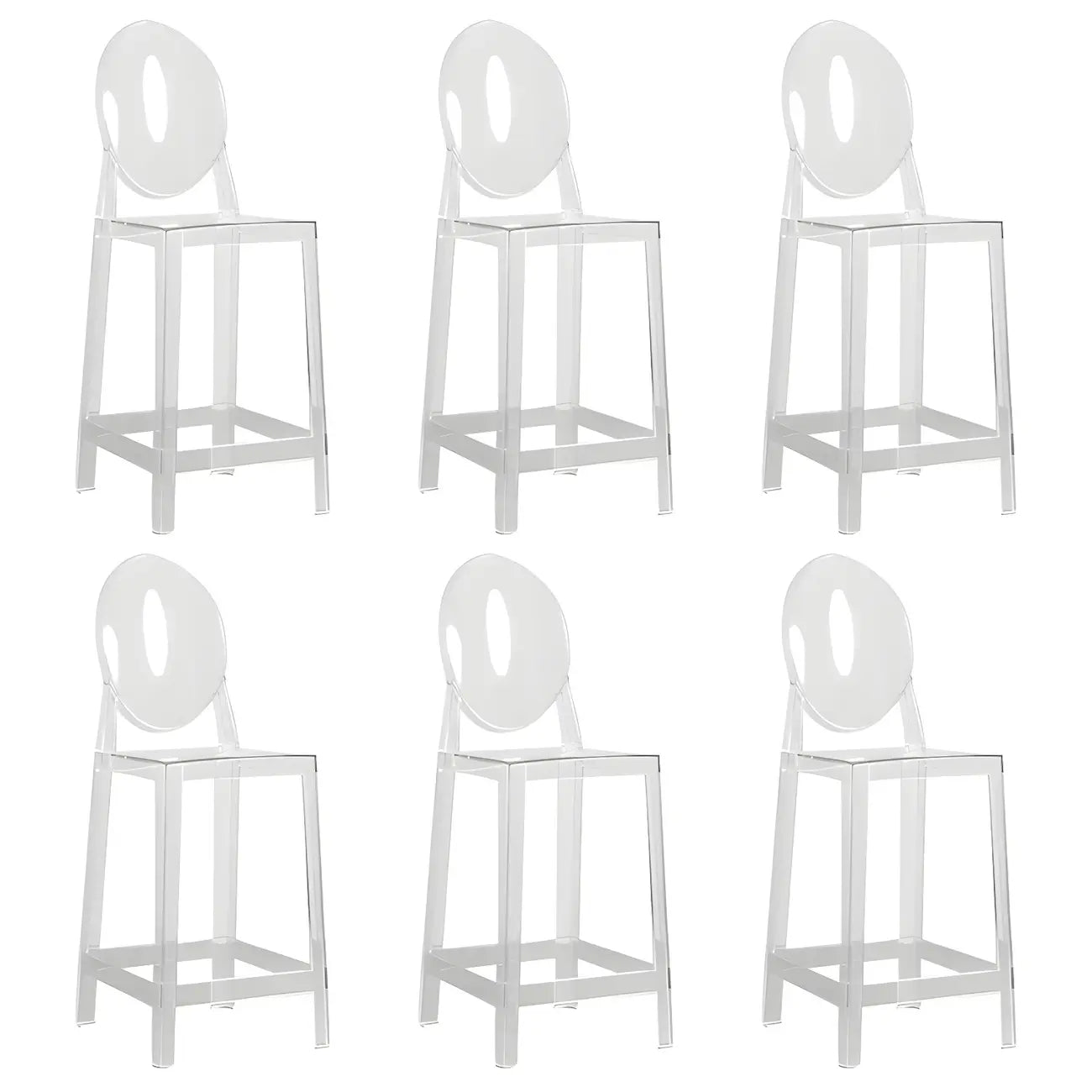 Tabouret de bar moderne en acrylique, coloré, durable et élégant