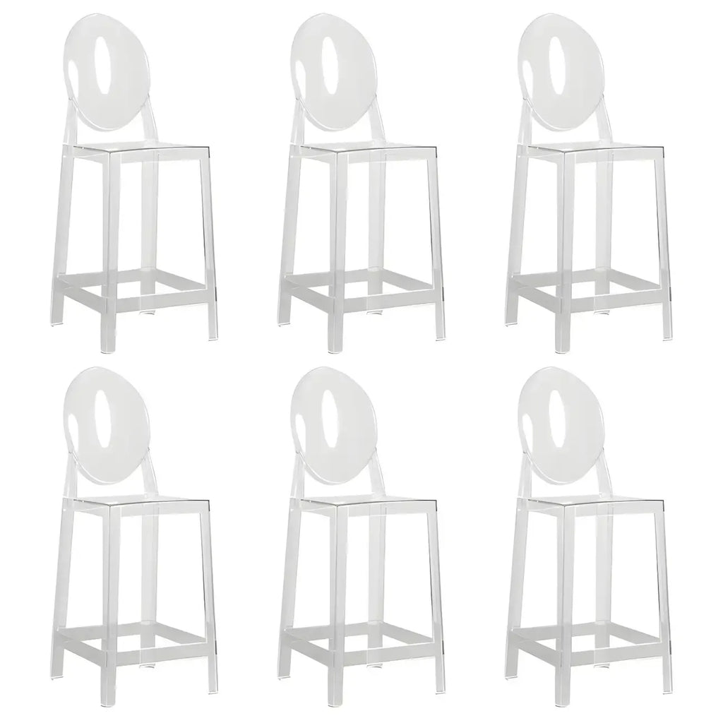 Tabouret de bar moderne en acrylique, coloré, durable et élégant