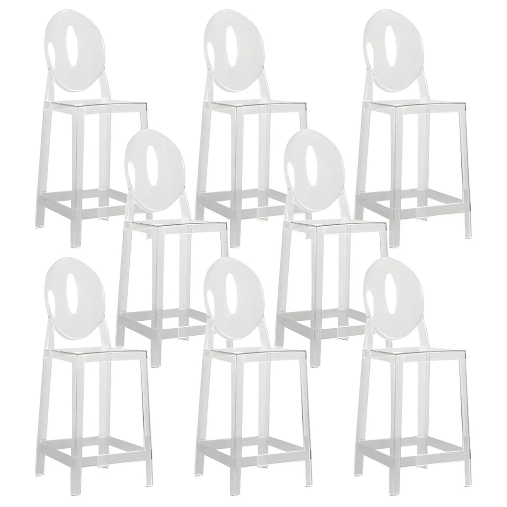 Tabouret de bar moderne en acrylique, coloré, durable et élégant