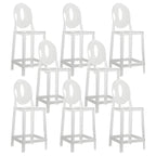 Tabouret de bar moderne en acrylique, coloré, durable et élégant