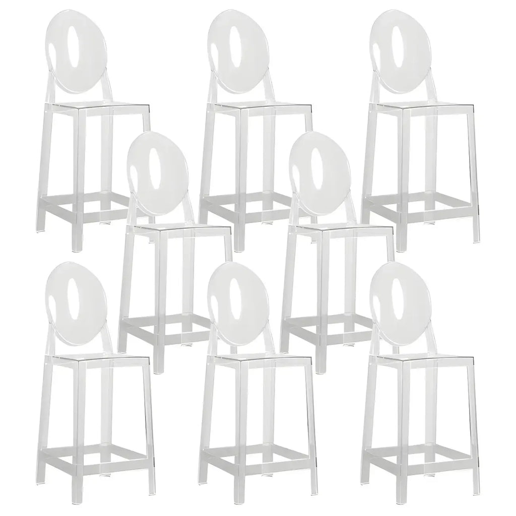 Tabouret de bar moderne en acrylique, coloré, durable et élégant