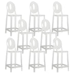 Tabouret de bar moderne en acrylique, coloré, durable et élégant
