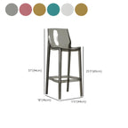 Tabouret de bar moderne en acrylique, coloré, durable et élégant