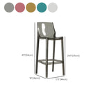 Tabouret de bar moderne en acrylique, coloré, durable et élégant
