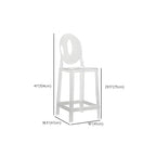 Tabouret de bar moderne en acrylique, coloré, durable et élégant