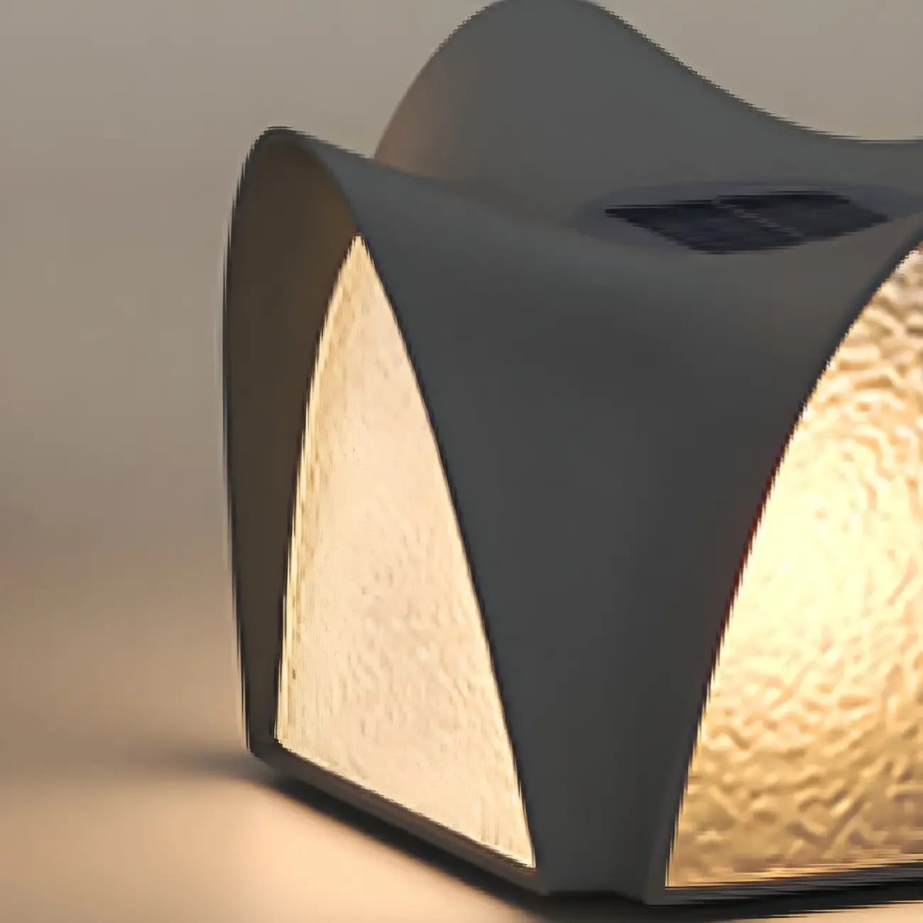 Lampade da esterno a energia solare ad arco nere testurizzate per pali
