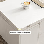 Table basse pliable à plateau relevable avec 4 tabourets et rangement