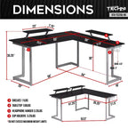 Bureau de jeu en L Warrior - Techni Sport