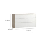 Commode minimaliste en bois blanc avec tiroirs à fermeture douce