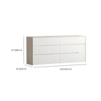 Commode minimaliste en bois blanc avec tiroirs à fermeture douce