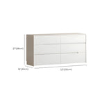 Commode minimaliste en bois blanc avec tiroirs à fermeture douce
