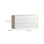 Commode minimaliste en bois blanc avec tiroirs à fermeture douce