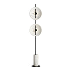 Lampadaire LED haut à 2 lumières avec lumière chaude pour les espaces de vie