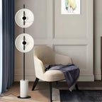 Lampadaire LED haut à 2 lumières avec lumière chaude pour les espaces de vie