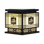 Lampes solaires d'extérieur à LED de style oriental noir silhouette