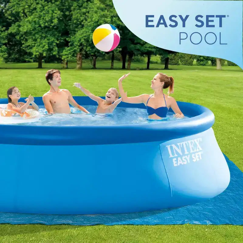 Piscine gonflable INTEX 15'x48 avec échelle, pompe et kit d'entretien de luxe