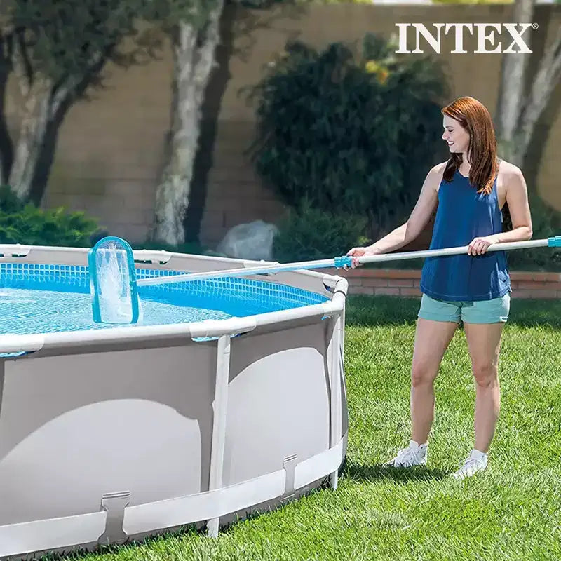 Piscine gonflable INTEX 15'x48 avec échelle, pompe et kit d'entretien de luxe