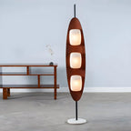 Piantana LED integrata a 3 luci, modello 63 Mid-Century Modern