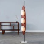 Piantana LED integrata a 3 luci, modello 63 Mid-Century Modern