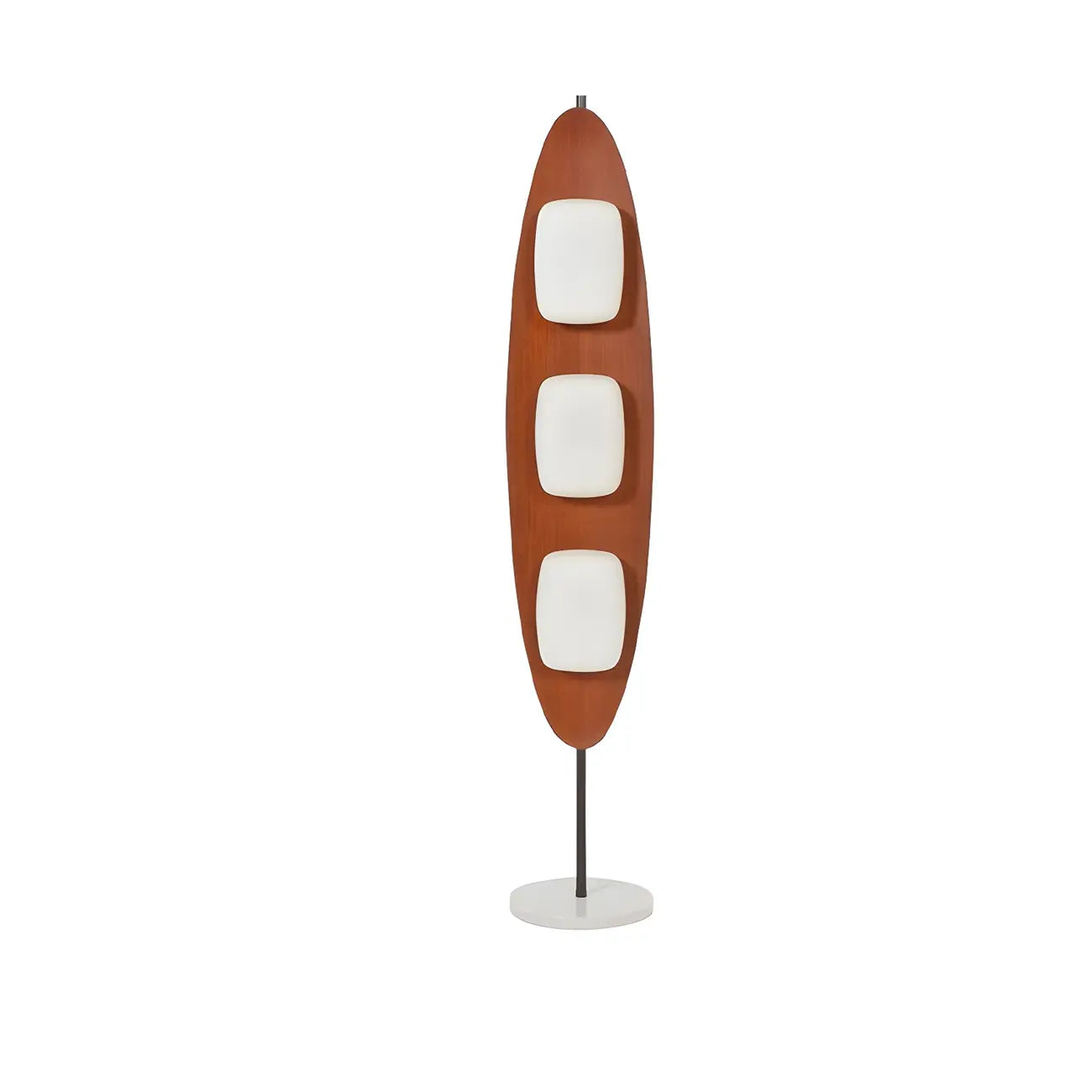 Piantana LED integrata a 3 luci, modello 63 Mid-Century Modern