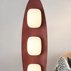 Piantana LED integrata a 3 luci, modello 63 Mid-Century Modern