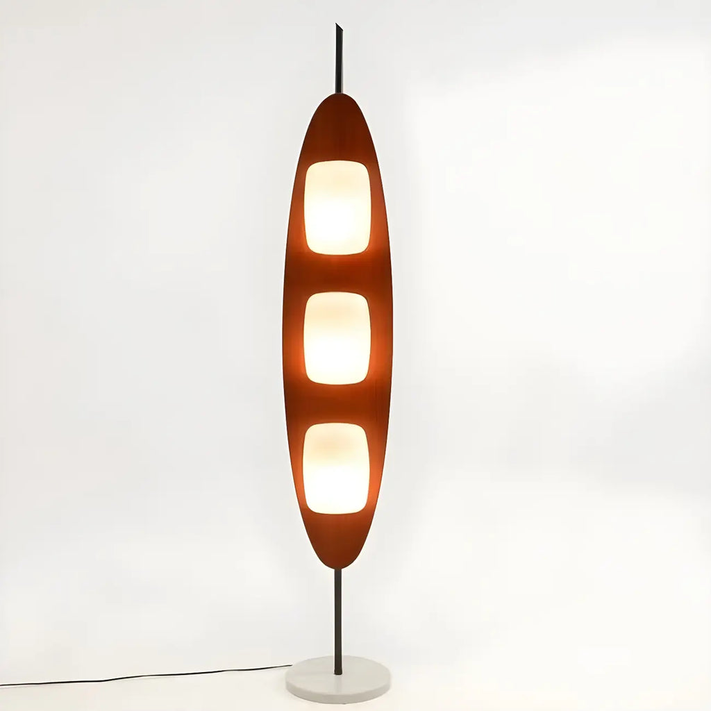 Piantana LED integrata a 3 luci, modello 63 Mid-Century Modern