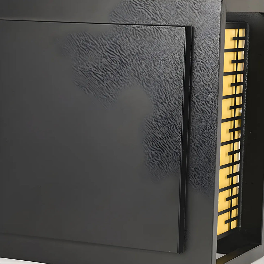 Lampes solaires rectangulaires en métal noir à lumière chaude pour poteaux extérieurs