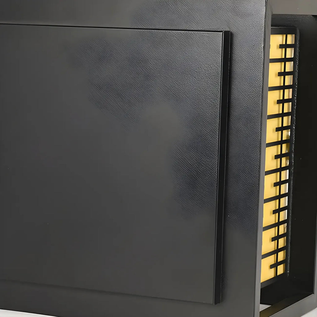 Lampes solaires rectangulaires en métal noir à lumière chaude pour poteaux extérieurs