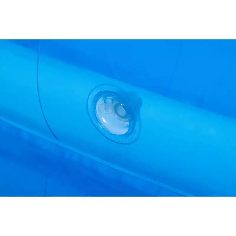 Piscine Central Piscine gonflable rectangulaire bleue et blanche de 3 m