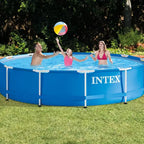 Piscine tubulaire Intex 3,66 x 0,76 m avec pompe de filtration et bâche (lot de 2)
