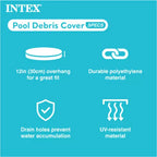 Piscine hors-sol gonflable ronde Intex Easy Set 305 x 76 cm avec bâche