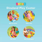 Centre de jeux Intex Dinoland, piscine gonflable pour enfants et piscine aquatique dinosaure avec pulvérisateurs d'eau, cascades, toboggans et jeux