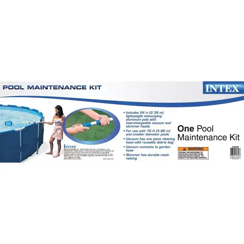 Piscine hors sol Intex Prism Frame 3,66 m x 76 cm avec kit d'entretien