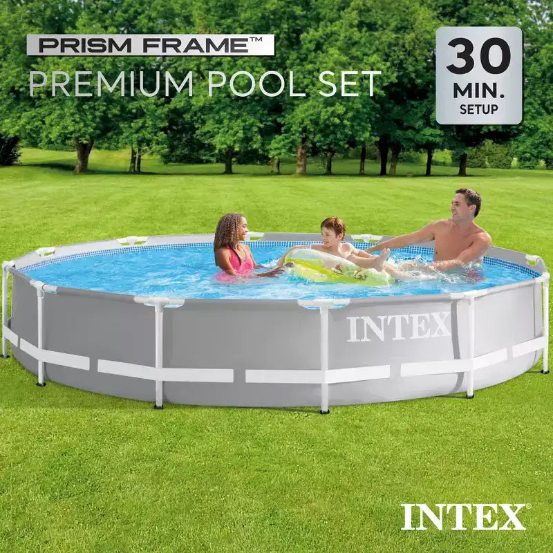 Piscine hors-sol Intex Prism Frame 3,66 m avec pompe et échelle