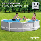 Piscine hors sol Intex 305 x 76 cm avec pompe de filtration 1250 l/h et échelle