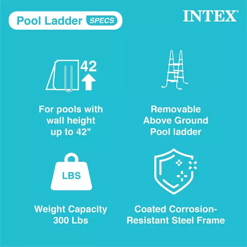 Piscine hors sol Intex 305 x 76 cm avec pompe de filtration 1250 l/h et échelle