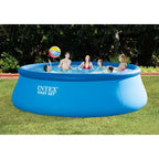Piscine hors sol Intex, échelle avec pompe et bâche de piscine anti-débris de 15 pieds