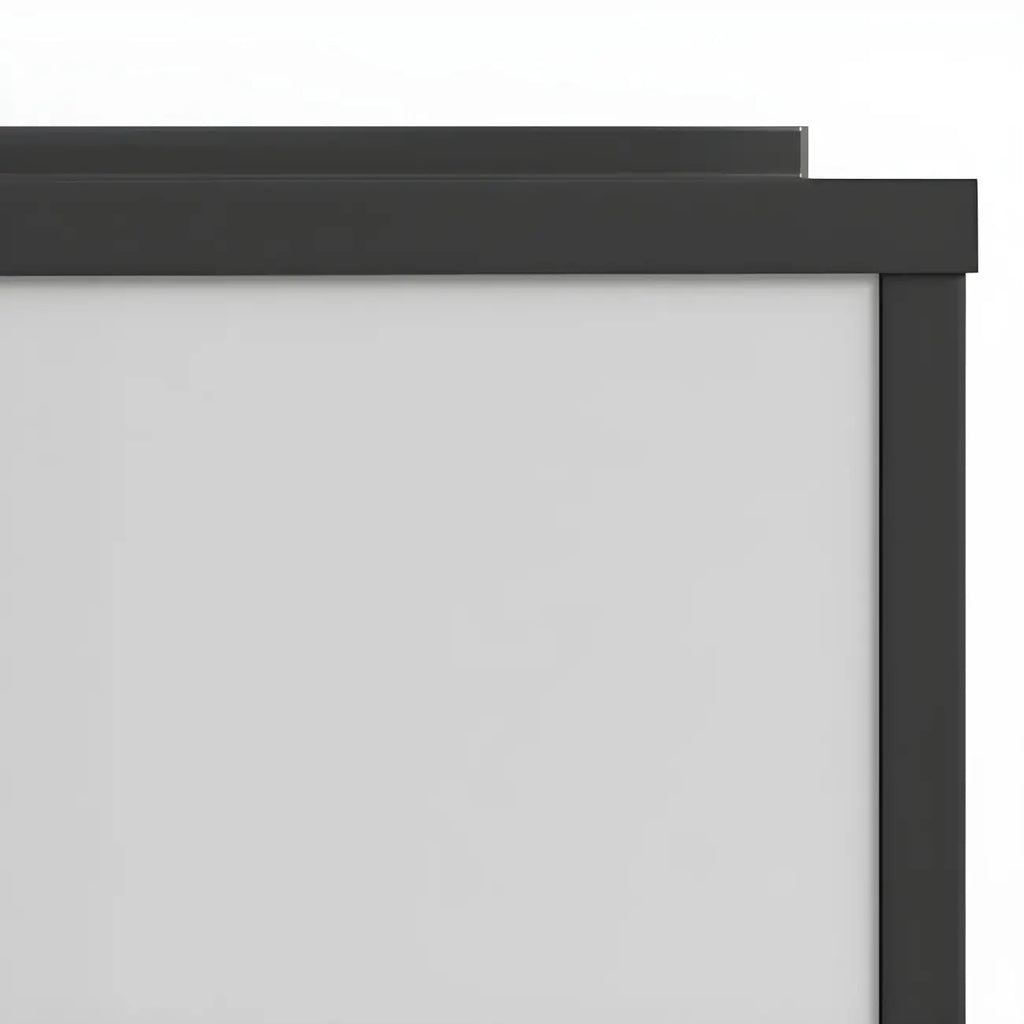 Lampes solaires d'extérieur cubiques en métal noir