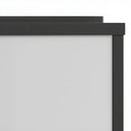 Lampes solaires d'extérieur cubiques en métal noir