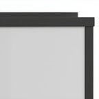 Lampes solaires d'extérieur cubiques en métal noir