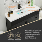 Ensemble meuble-lavabo Wavy Line 30/36/48 avec lavabo et robinet