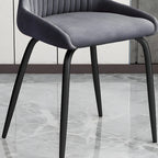 Chaises de cuisine/salle à manger industrielles gris foncé sans accoudoirs