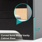 Ensemble meuble-lavabo Wavy Line 30/36/48 avec lavabo et robinet
