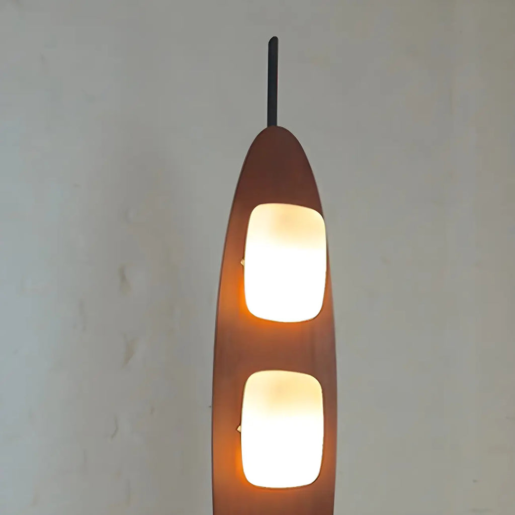 Piantana LED integrata a 3 luci, modello 63 Mid-Century Modern