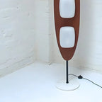 Piantana LED integrata a 3 luci, modello 63 Mid-Century Modern
