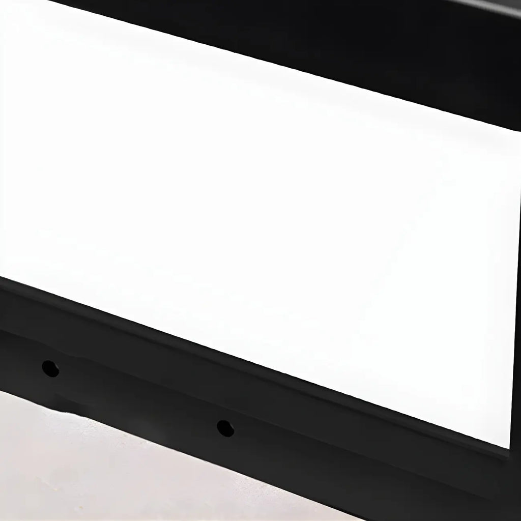 Lampadaires solaires LED rectangulaires noirs pour l'extérieur