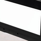 Lampadaires solaires LED rectangulaires noirs pour l'extérieur