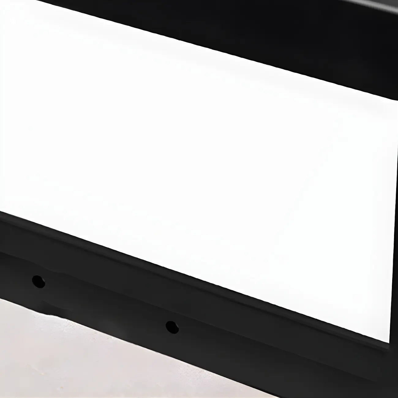 Lampadaires solaires LED rectangulaires noirs pour l'extérieur