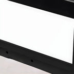Lampadaires solaires LED rectangulaires noirs pour l'extérieur